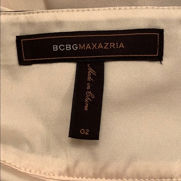 BCBG Cream and Black Halter Dress. - Picture 5 of 8